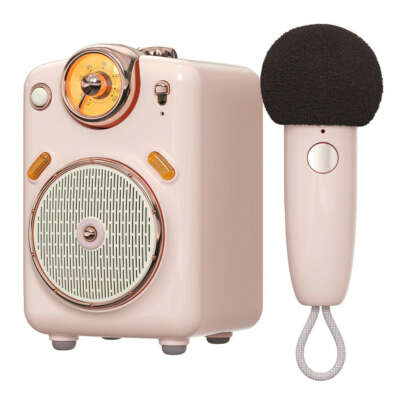 Портативная Bluetooth-Колонка Divoom Fairy-OK с микрофоном и функцией караоке с изменением голоса, FM-радио, TF-картой