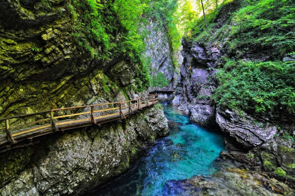 Slovenia:  Vintgar Gorge (Bled lake)