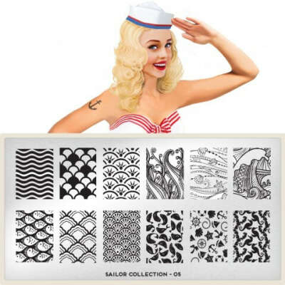 moyou Nail Art design Image Plates-Sailor collection