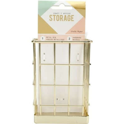 Металлический стакан для хранения "Storage Small Gold" от Crate Paper