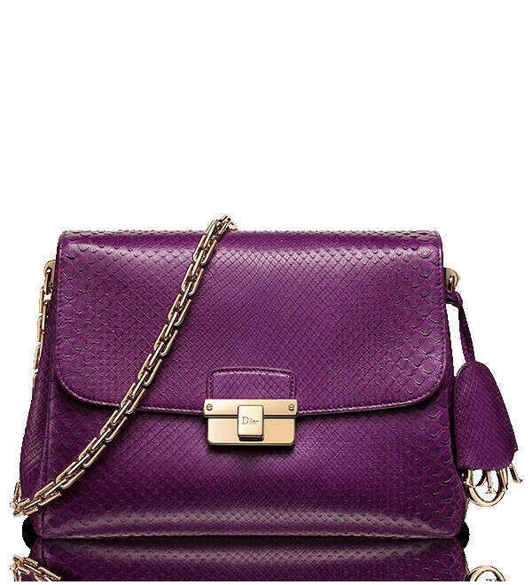 Small purple python &#039;&#039;Diorling&#039;&#039; bag
