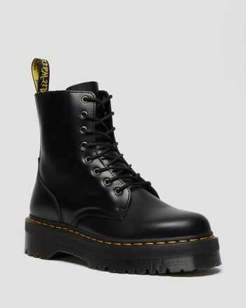 DR MARTENS JADON SMOOTH LEATHER PLATFORM BOOTS