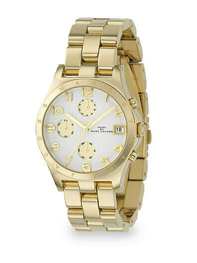 Marc by Marc Jacobs - Ladies Gold IP Stainless Steel Henry Watch