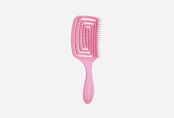 В наличии:Расческа для сухих и влажных волос с ароматом клубники Solomeya Wet Detangler Brush Paddle Strawberry