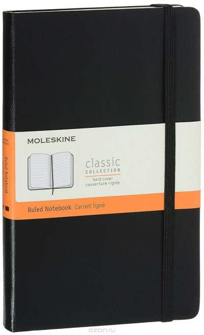 Moleskine Блокнот Classic Large 240 листов в линейку цвет черный