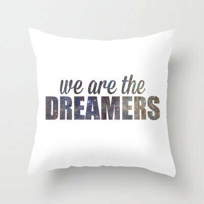 We Are The Dreamers  Throw Pillow by LookHUMAN  | Society6