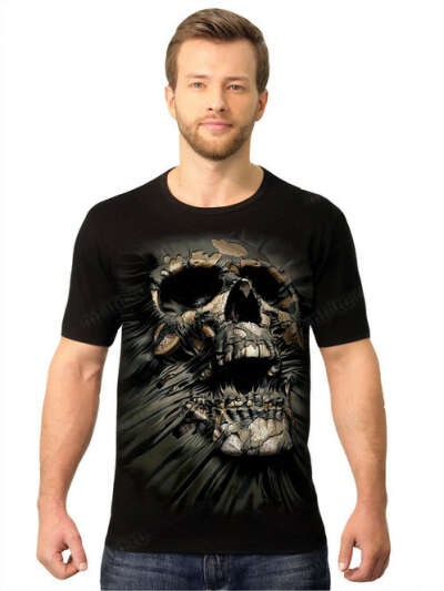 3d Graphic Skull T-Shirt | Sassyshirt