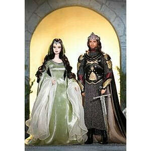 Barbie and Ken as Arwen and Aragorn in The Lord of the Rings