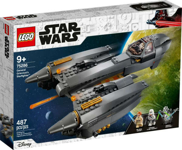 Лего Star Wars серия, LEGO Конструктор, лего 75286 Звёздный истребитель генерала Гривуса