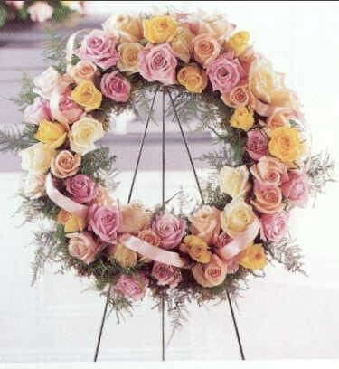 A Funeral Wreath of Roses