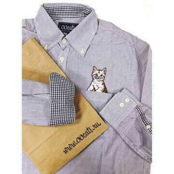 Рубашка «Кот в кармане» L