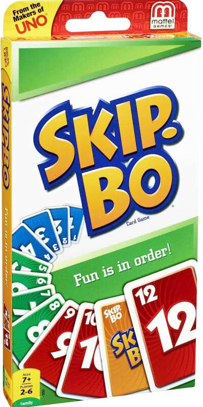 Amazon.com: Mattel Games SKIP BO Card Game : Toys & Games