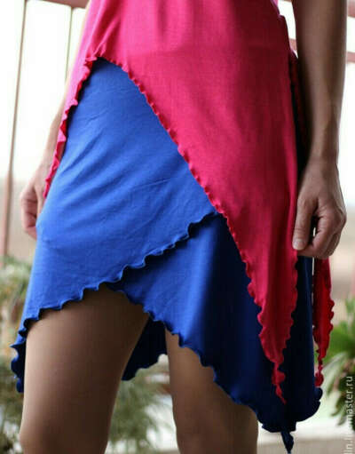 Трикотажная юбка-пояс для танцев