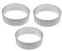 Набор из 3  металлических форм кольцо, 16x6 см | Купить, цена, отзывы —  Магазин Andy Chef  - Две Морковки