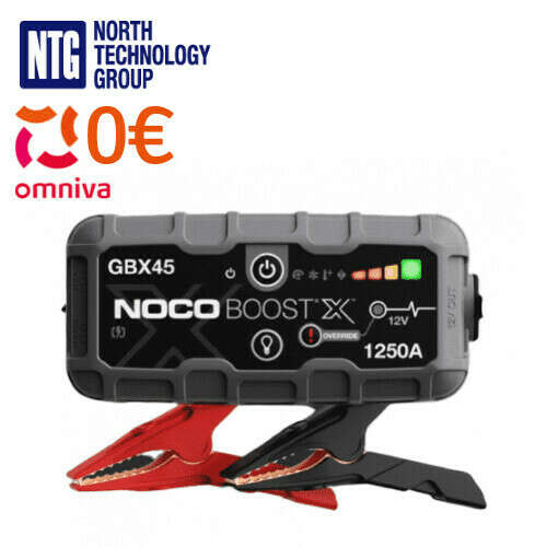 Noco Genius Boost X GBX45 1250A 12V Lithium Jump Starter auto / moto starteris litija akumulatoriem / USB powerbank