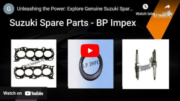 Everything You Need to Know About Suzuki Spare Parts
