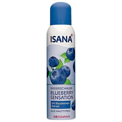 Купить ISANA Rasierschaum Blueberry Sensation Пена для бритья Ощущение черники для всех типов кожи 150 г в интернет-магазине Diskontshop.eu Германия всего за 66 руб.