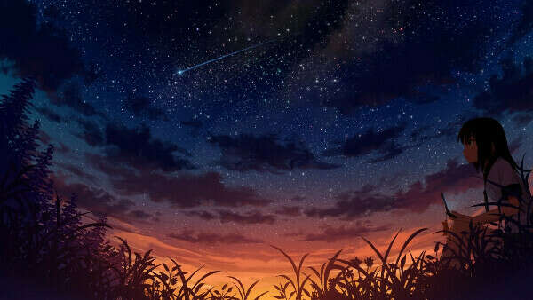 Лежать на траве и смотреть на звезды всю ночь.