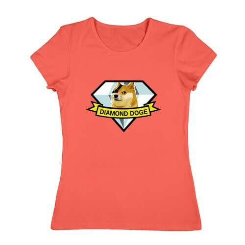Женская футболка хлопок «Diamond doge»