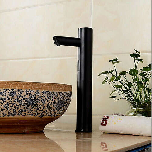 Contemporary Sensor Black Oxide Finish Other Hands free One Hole Bathroom Sink Faucet– FaucetSuperDeal.com
