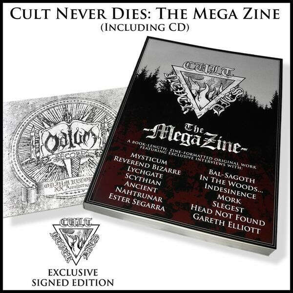 CULT NEVER DIES THE MEGA ZINE (book with CD, *SIGNED*)