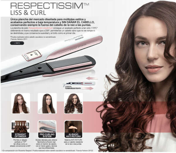 Выпрямитель для волос Ровента Liss Curl Pro белый. Выпрямитель для волос Rowenta Respectissim Liss. Плойка для волос Rowenta Liss Curl. Ровента стайлер для волос ксш2327.