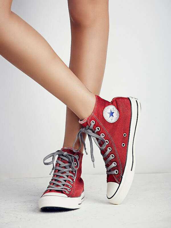 Converse Red High Tops