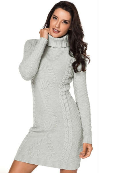 Тёплое платье-свитер