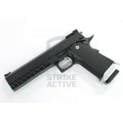 Пистолет пневм M1911 COLT GBB  Hi-Capa 6" СО2 Black (KJW)