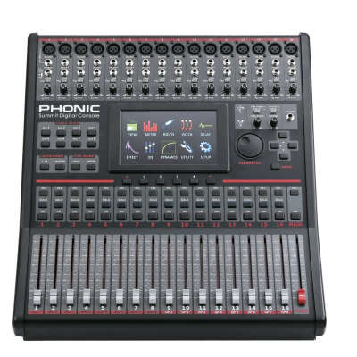 PHONIC IS 16 DIGITALMIXER MIXER MISCHPULT MOTORFADER DIGITALPULT 16 Kanal PHIS16