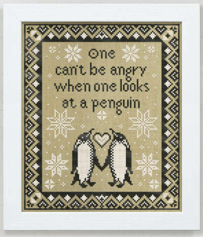 Ruskin’s Penguins – PDF Pattern – Modern Folk Embroidery