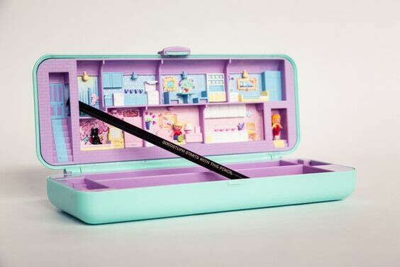 vintage polly pocket pencil case