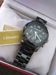 michael kors black ceramic watch
