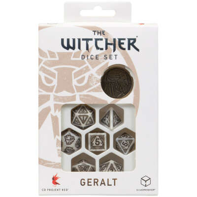 Набор кубиков The Witcher Dice Set: Geralt – The White Wolf, 7 шт. | Купить настольную игру в магазинах Hobby Games