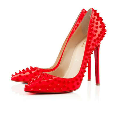 Christian Louboutin&#039;s Pigalle spikes patent