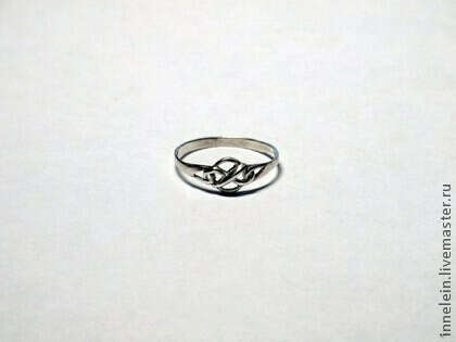 Серебряное кольцо &#039;Кельтская бесконечность&#039;