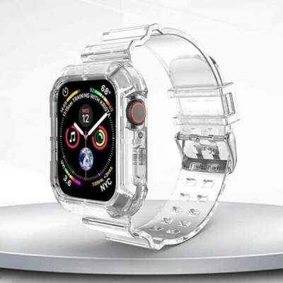 Прозорий ремінець з футляром до Apple Watch se 40mm