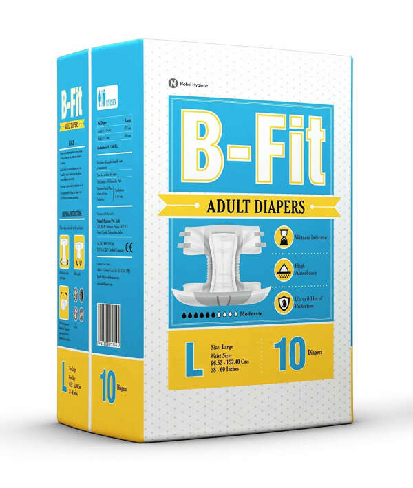 BFIT Highly Absorb Adult Diaper - Pack of 10 Pcs (L) - DiapersatHome