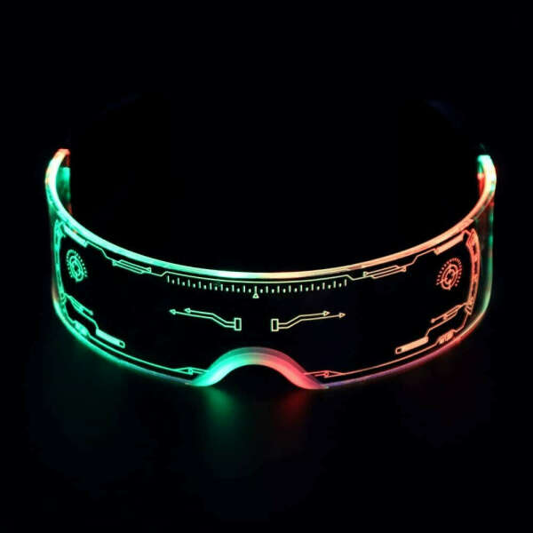 Очки светящиеся светодиодные неоновые красочные киберпанк футуристические очки