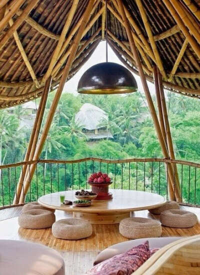 Пожить в бамбуковом доме на острове Бали