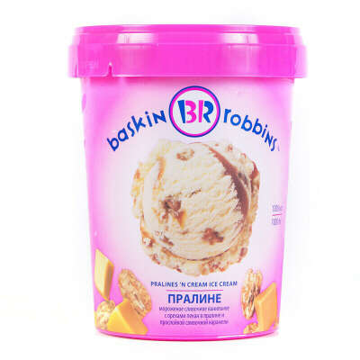 baskin robbins или другое ведерко мороженого