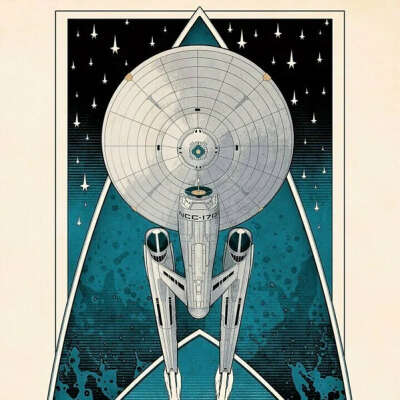 Постер плакат для интерьера "Звёздный путь. Star Trek"