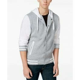 Men&#039;s Hooded Varsity Jacket