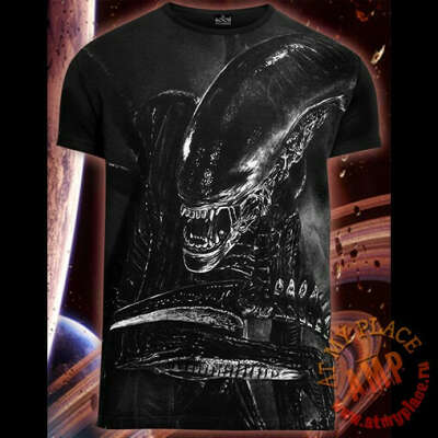 Черная футболка Alien 2