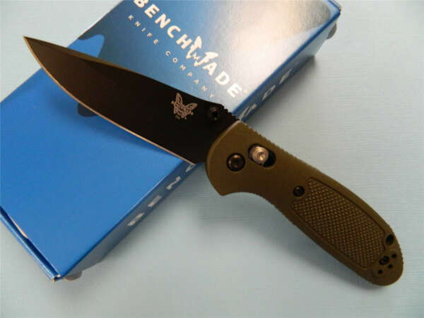 Benchmade 556BKOD Mini Griptilian Folding Knife w/ Axis Lock & 154CM Black Blade