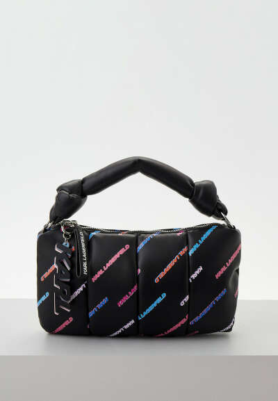 Сумка и брелок Karl Lagerfeld, цвет: черный, RTLABP529001 — купить в интернет-магазине Lamoda