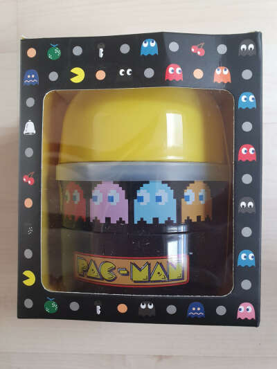 Pac-Man Runde Bento Box Lunchbox mit 3 Fächern