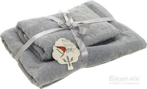 Набор полотенец Spring 2 шт. серый Durutex