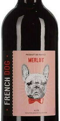 Вино красное полусухое "Френч Дог" Мерло, 0.75 л — купить французское вино "French Dog" Merlot,