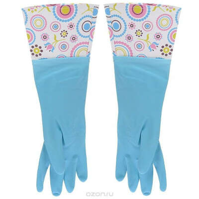 Суперпрочные хозяйственные перчатки с манжетой